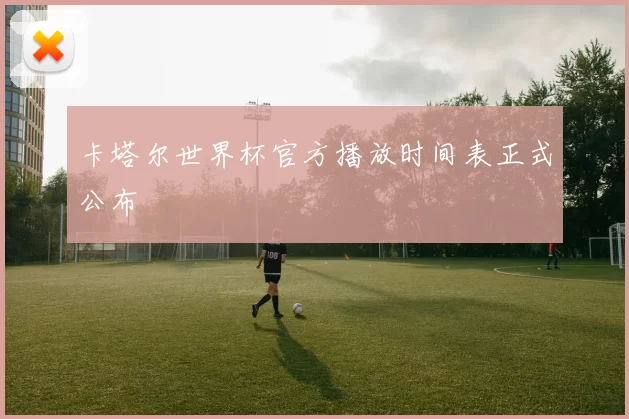 卡塔尔世界杯官方播放时间表正式公布