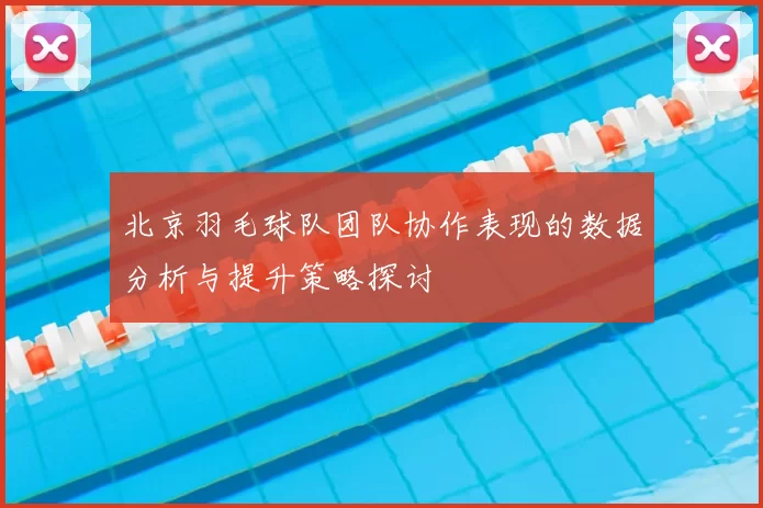 北京羽毛球队团队协作表现的数据分析与提升策略探讨