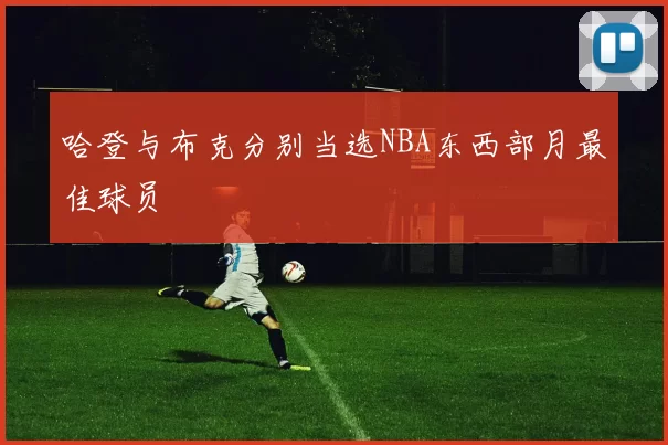 哈登与布克分别当选NBA东西部月最佳球员